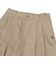 125R3141100　W Tuck Pants　BEIGE　695079-0002