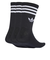 JV7402　U 3ST CREW SOCKS 3P　BLACK/WHITE　698599-0001