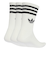 JV7401　U 3ST CREW SOCKS 3P　WHITE/BLACK　698598-0001