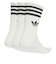 JV7401　U 3ST CREW SOCKS 3P　WHITE/BLACK　698598-0001
