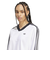 JV9740　W JACQUARD LS TOP　WHITE/BLACK　698625-0001