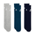 DX5025　U 3P ESS CREW SOCKS　912GRY/NVY/BLK　632447-0003