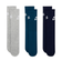 DX5025　U 3P ESS CREW SOCKS　912GRY/NVY/BLK　632447-0003