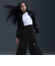 IH8509　W WIDE LEG WVN PANT　010BLK/SAIL　700432-0001