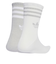 JX5204　W GLT CREW SOCK 2P　SIL/WHT　698456-0001
