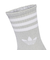 JX5204　W GLT CREW SOCK 2P　SIL/WHT　698456-0001