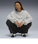 633803　W ROSE OVERSIZED CREW TR　10LIGHT GRAY　699615-0002