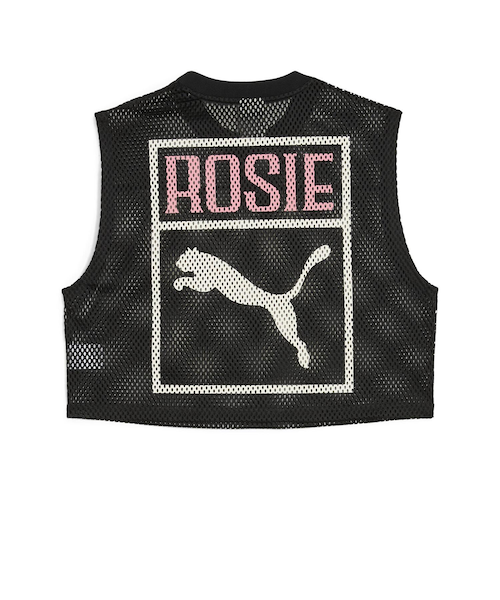 633804 W ROSE RELAXED MESH TOP 01BK 699616-0001