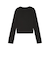 633805　W ROSE SLIM LONGSLEEVE TE　01BK　699617-0001