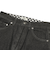 125K3143000　W curvy denim pants　BLACK　701882-0003