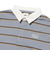125K3073200　W border rugger shirt　SAX　701884-0001