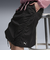 633976　W DARE TO WOVEN MIDI SKIRT　01BK　699625-0001