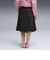 633976　W DARE TO WOVEN MIDI SKIRT　01BK　699625-0001