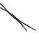 BOOT ROUND 125　BOOTLACES ROUND 125CM　BLACK　700617-0001