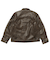 125K1084200　M Fake Leather Jacket　BROWN　702003-0002
