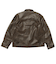 125K1084200　M Fake Leather Jacket　BROWN　702003-0002