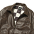 125K1084200　M Fake Leather Jacket　BROWN　702003-0002