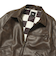 125K1084200　M Fake Leather Jacket　BROWN　702003-0002
