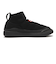 UFS7115REN　IN OUT FAUX SUEDE KNITTED BOOT　BLACK　703027-0001