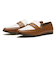 W5067　COIN LOAFER WR　BROWN/IVORY　697812-0003