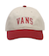 125K7160300　College Logo Low Cap　BEIGE/RED　702000-0001