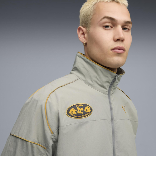 632409 M SONIC SDS RELAXED TRACK JKT 63SMOKEY GRAY 699596-0002