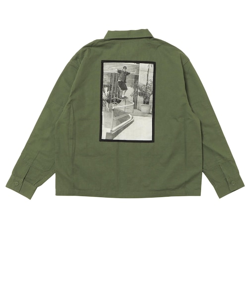 VN000R38EN6 Skate Atiba Military Overshirt Pine Forest 698952-0001