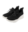 7504　KNIT SNEAKERS　BLACK　704011-0001