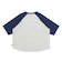 126R3020601　W raglan sleeves cropped TEE　BLUE　705872-0002