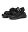 W2065　CL VL 2BUCKLE SANDAL 6　ALL BLACK　705061-0001