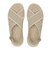 W2068　CL CROSS KNIT SANDAL 5　BEIGE　705121-0002