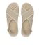 W2068　CL CROSS KNIT SANDAL 5　BEIGE　705121-0002