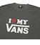 126R1013200　I LOVE MY VANS Pigment Dye TEE　BLACK　705894-0001
