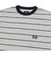 126R1060201　CAVE Crew Neck Boarder S TEE　H/GRAY　709264-0002