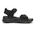 W2072　CL 2BELT SANDAL　ALL BLACK　704941-0002
