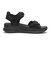 W2072　CL 2BELT SANDAL　ALL BLACK　704941-0002