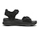 W2072　CL 2BELT SANDAL　ALL BLACK　704941-0002