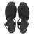 W2071　CL KNIT HEEL SANDAL 5.5　ALL BLACK　705961-0001
