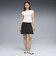 636855　W DARE TO WOVEN SHORT SKIRT　01BK　708950-0001