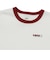 126R3011601　W flower logo ringer TEE　WHITE　705879-0001