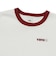 126R3011601　W flower logo ringer TEE　WHITE　705879-0001