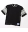 C3-D334_　M FOOTBALL S/S T-SHIRT　BLACK　710572-0002