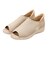 4410　HANDSFREE KNET OPENTOE-SHOES　BEIGE　712016-0002