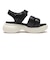 W2064　CL VL PUFF SANDAL 6　BLACK　705035-0001