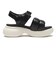 W2064　CL VL PUFF SANDAL 6　BLACK　705035-0001