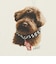 126R3011101　W Dog print TEE　WHITE　705875-0001