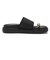 W2079　RING FLAT SANDAL　BLACK　708627-0001