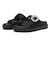 W2088　BIJOU FLAT SANDAL　BLACK　708628-0001