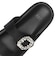 W2088　BIJOU FLAT SANDAL　BLACK　708628-0001