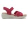W2069　CL KNIT SANDAL 5.5　PINK　705122-0003